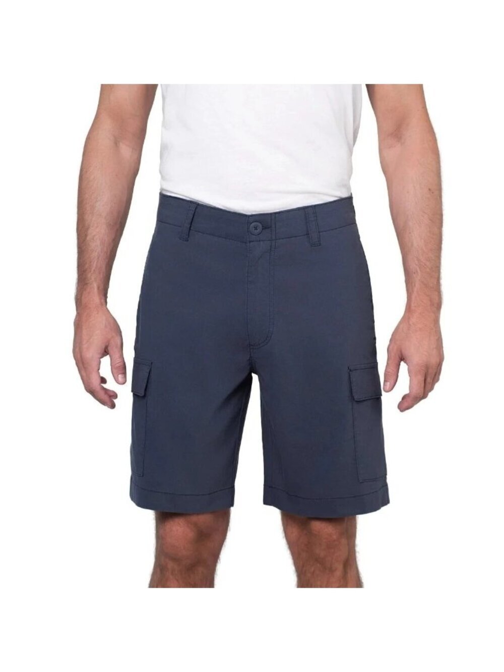 Wearfirst Cargo Shorts Men's 30 Blue Stretch Cotton Nylon Blend 9" Inseam e1819